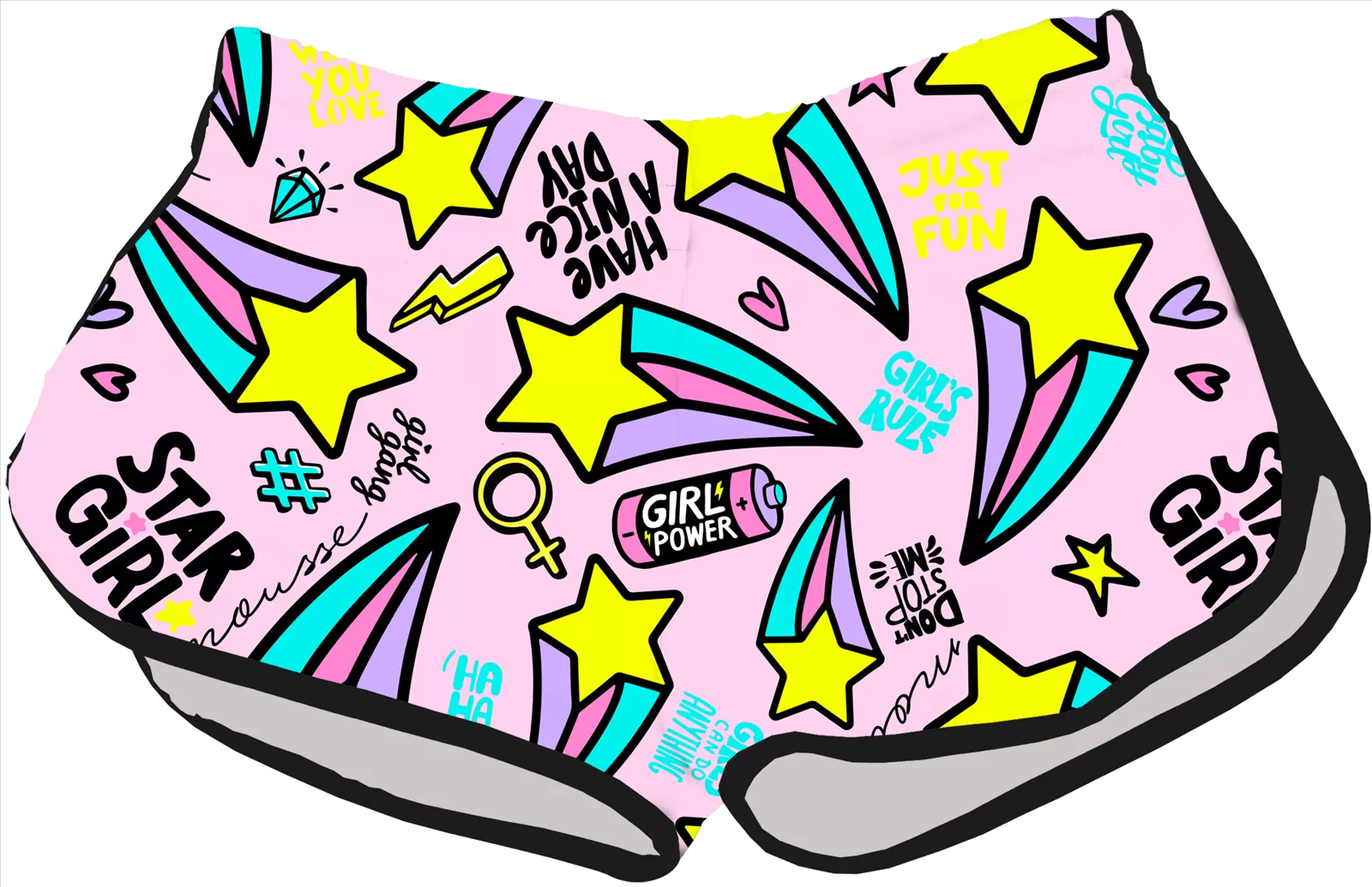 Short nylon space star