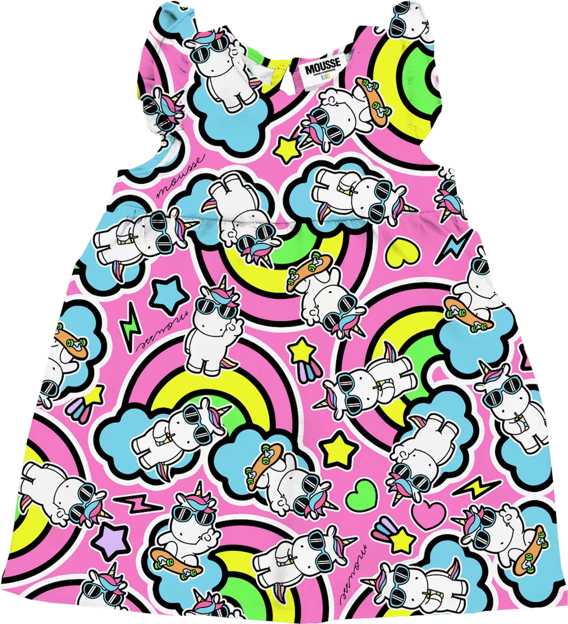 Abito jersey neonato unicornboss