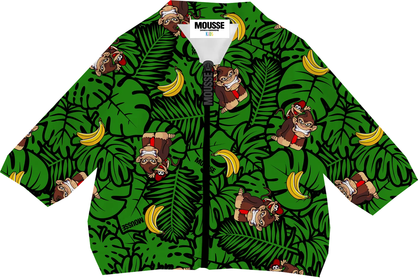 Felpa zip neonato kong bros