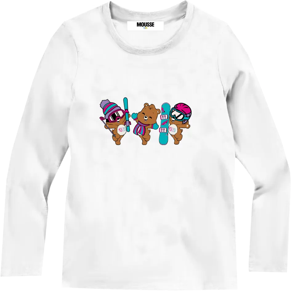 T-shirt manica lunga 3 orsi