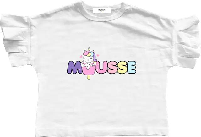 T-shirt crop vaporunicorn