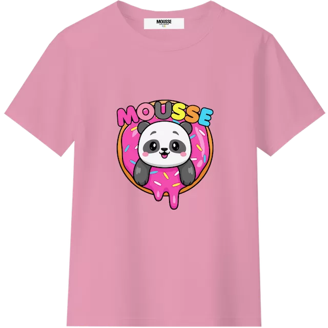 T-shirt manica corta pandonuts pink
