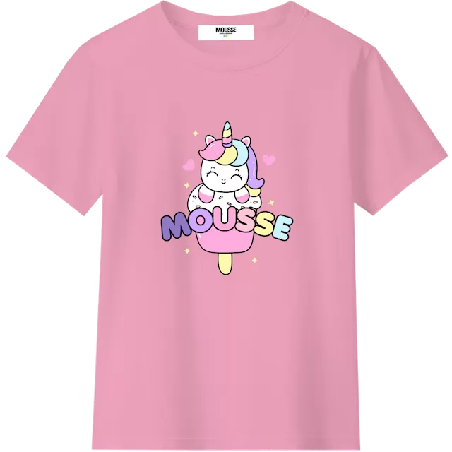 T-shirt manica corta vaporunicorn pink