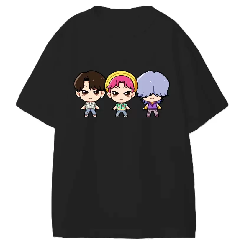T-SHIRT POP-CREW NERA