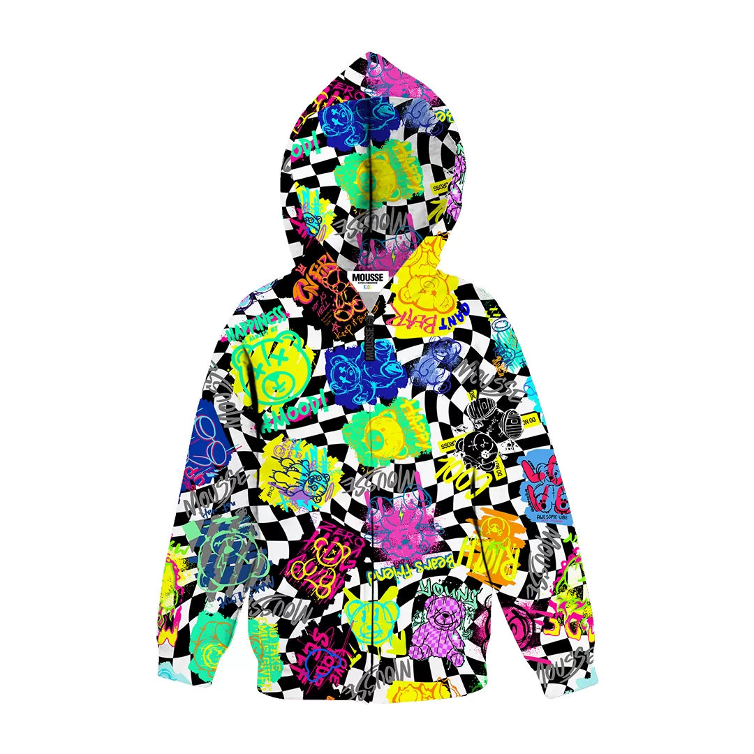 Felpa zip chess bear