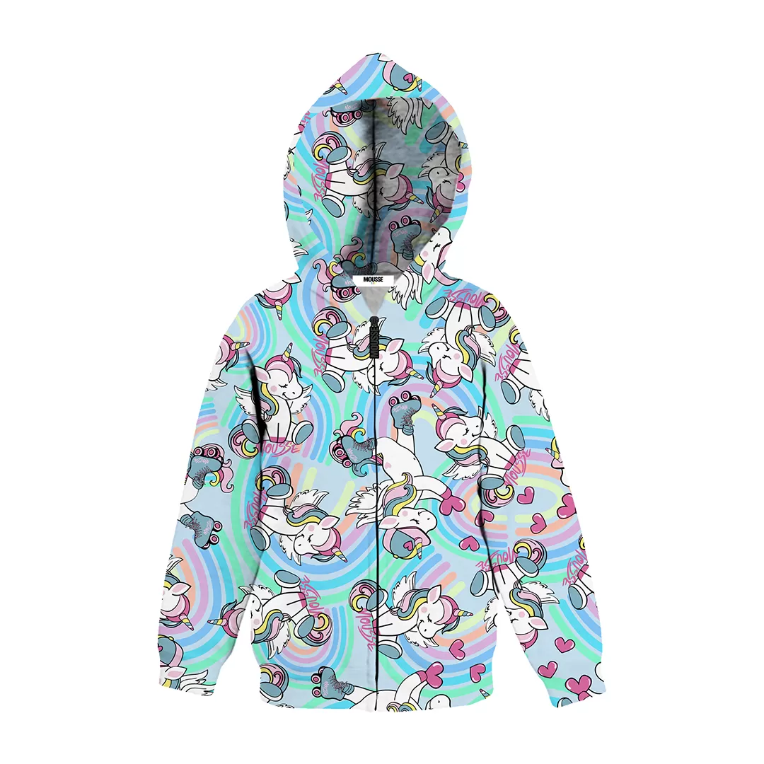Felpa zip unicorn sweet