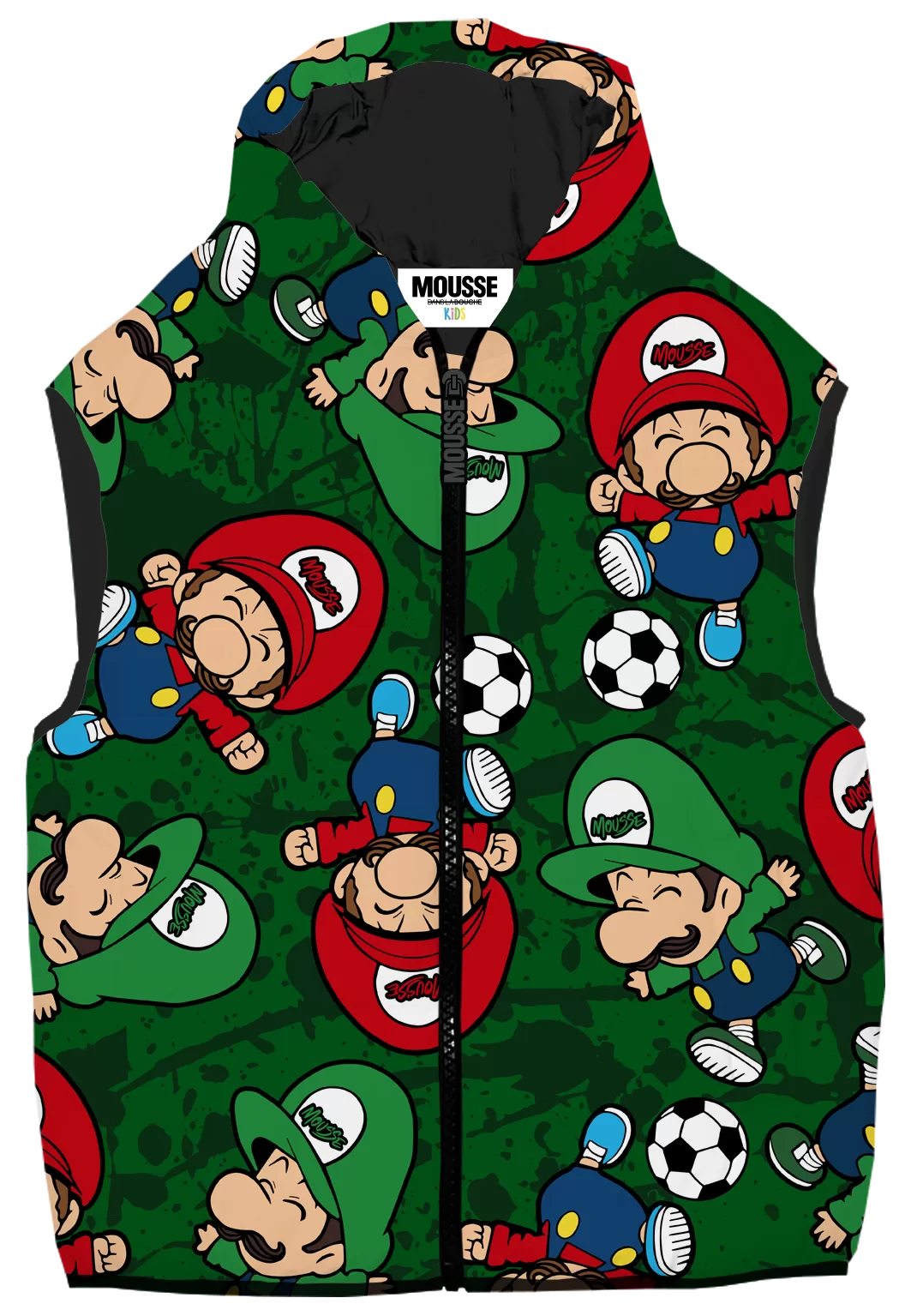 Piumino smanicato brossoccer