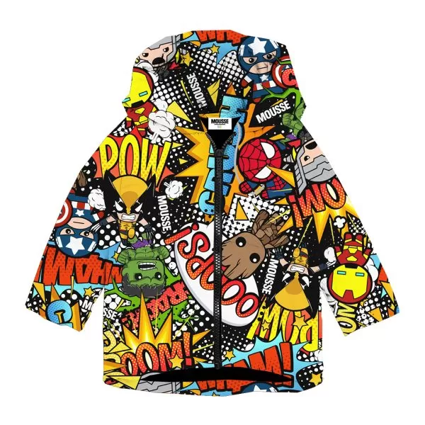 Piumino reversibile superhero