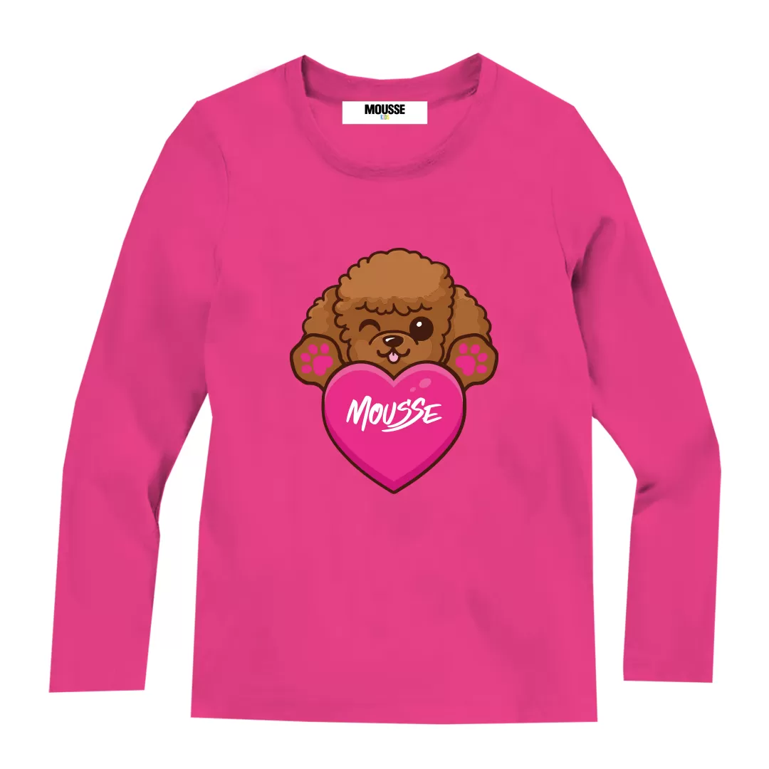 T-shirt manica lunga Arthur fucsia