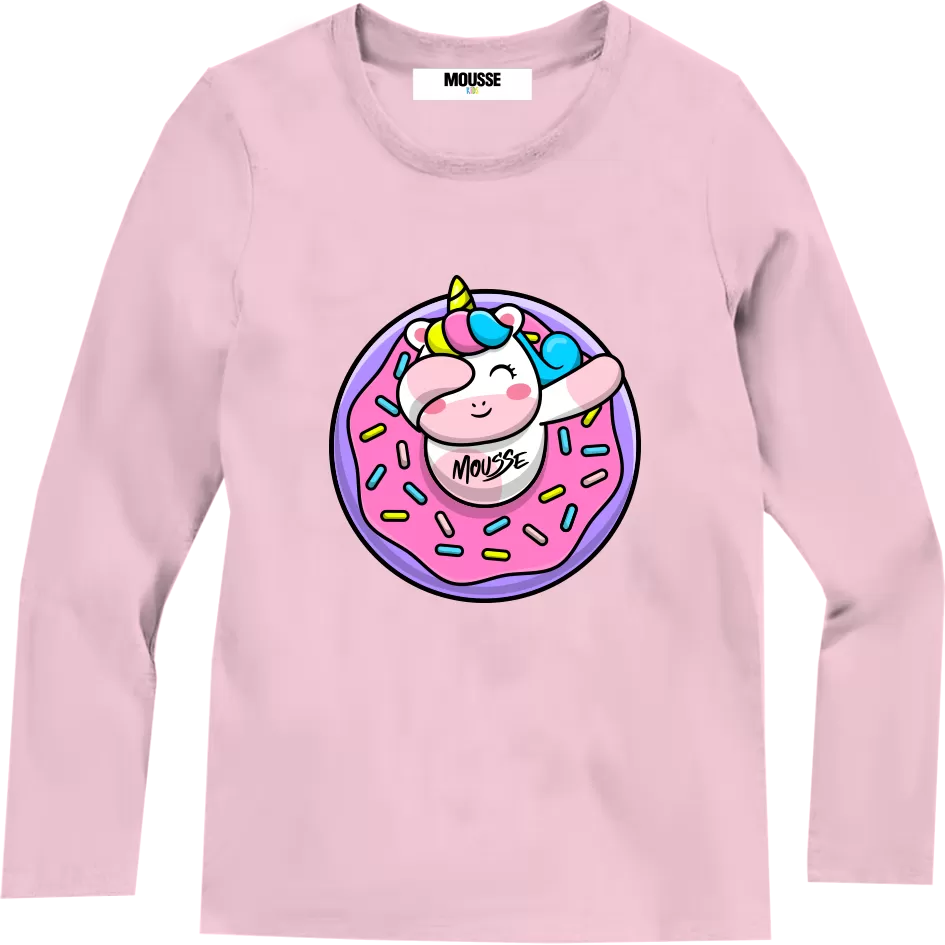 T-shirt manica lunga unistar pink