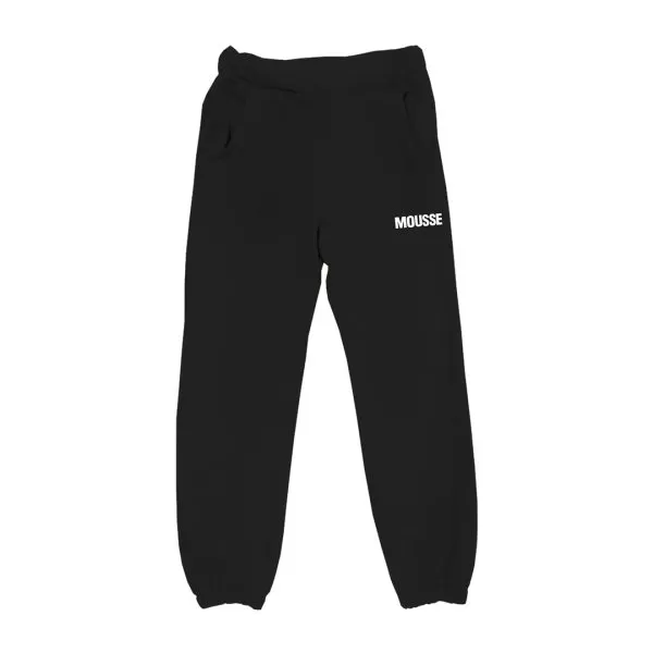 pantalone tuta nero logo 