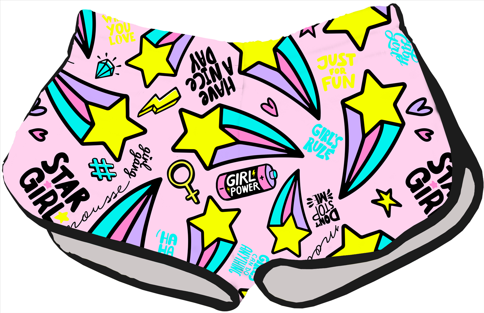 Short nylon space star