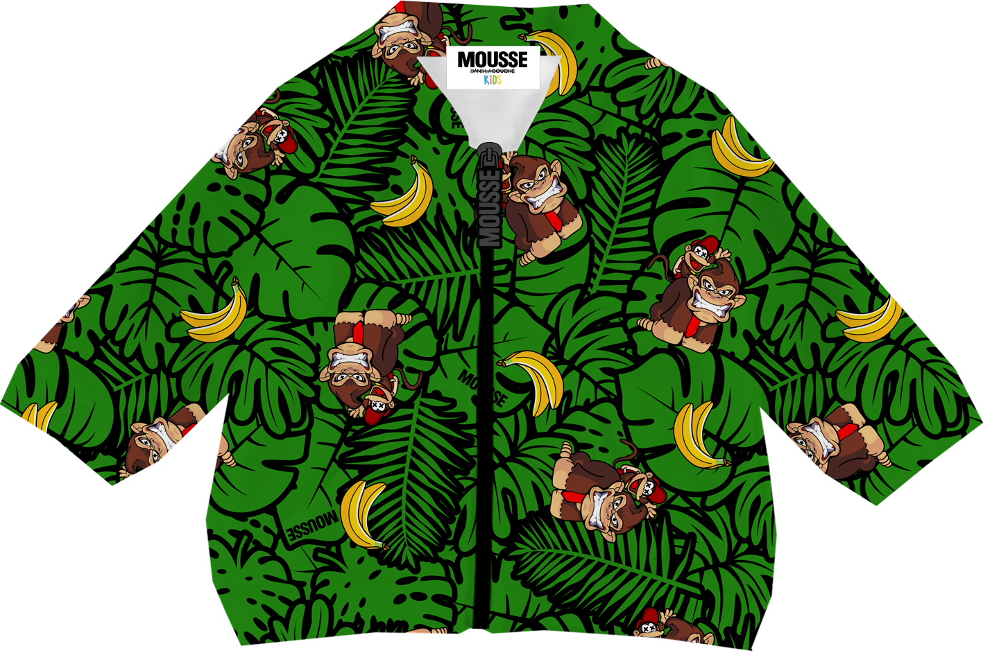 Felpa zip neonato kong bros