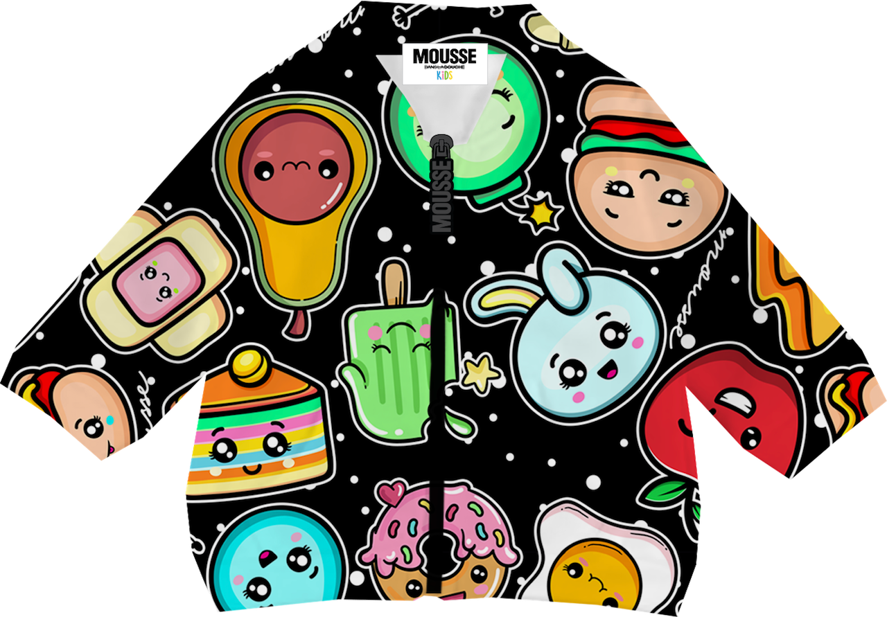 Felpa zip neonata kawaii