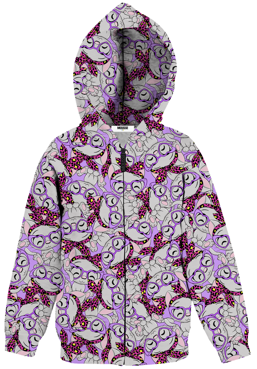 Felpa zip cat in love