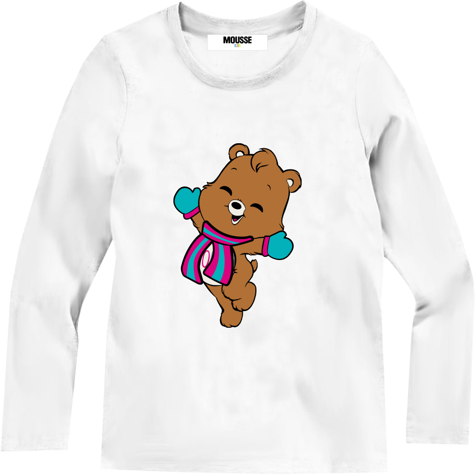 T-shirt manica lunga teddy