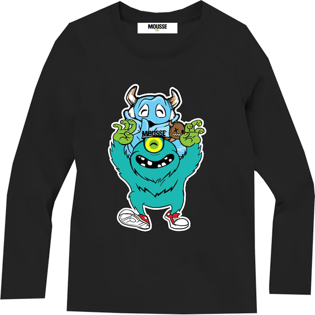 T-shirt manica lunga mostri