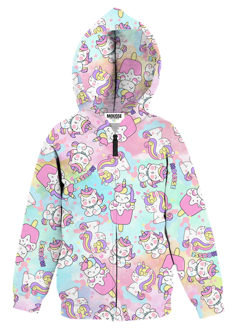 Felpa zip vaporunicorn