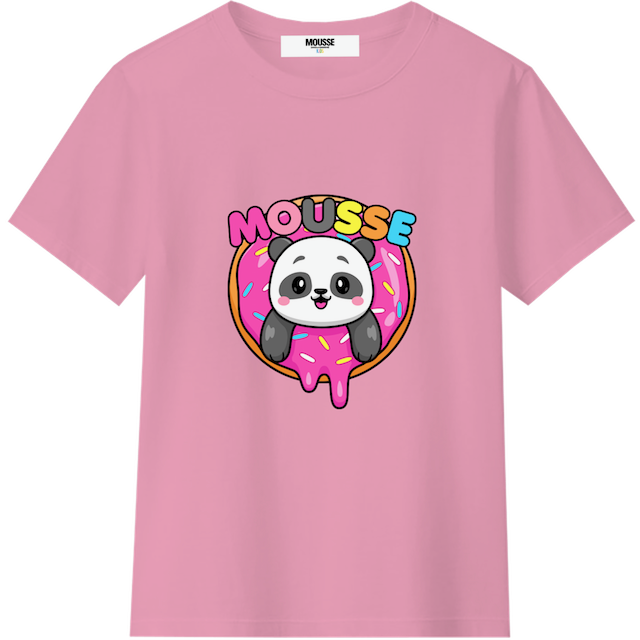 T-shirt manica corta pandonuts pink