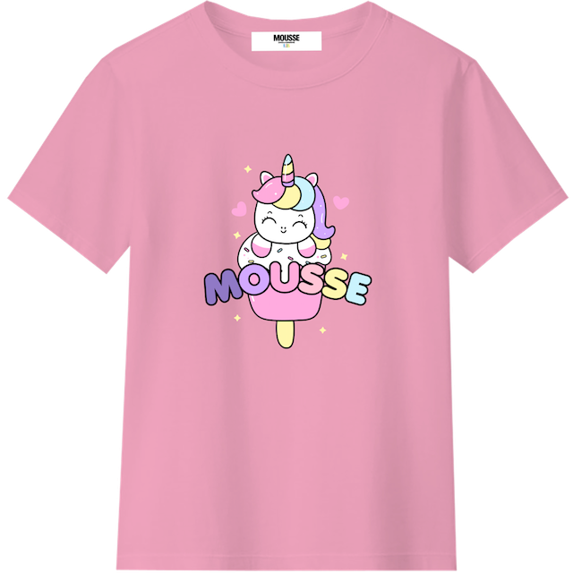 T-shirt manica corta vaporunicorn pink