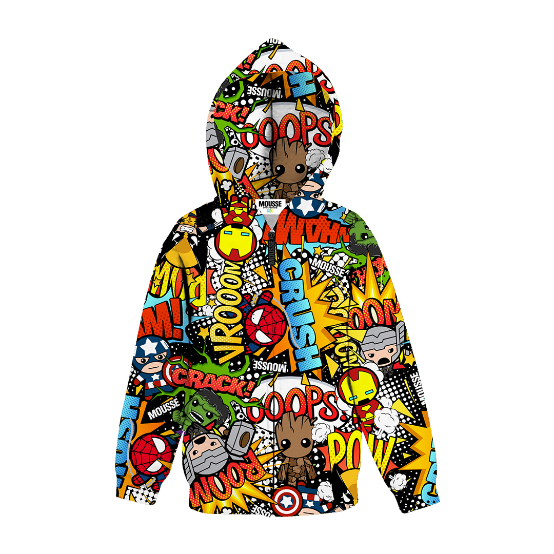 Felpa zip super friends 