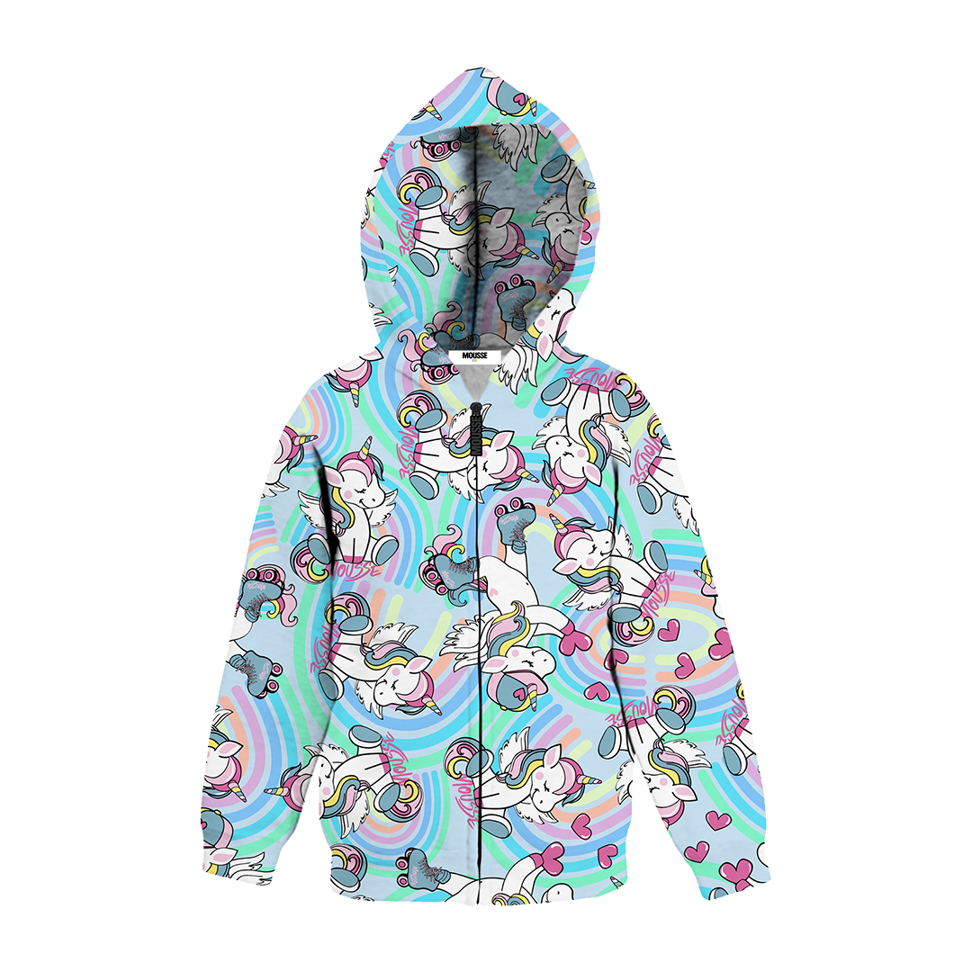 Felpa zip unicorn sweet
