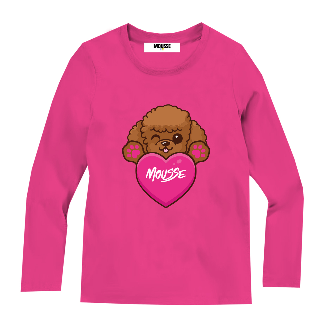 T-shirt manica lunga Arthur fucsia