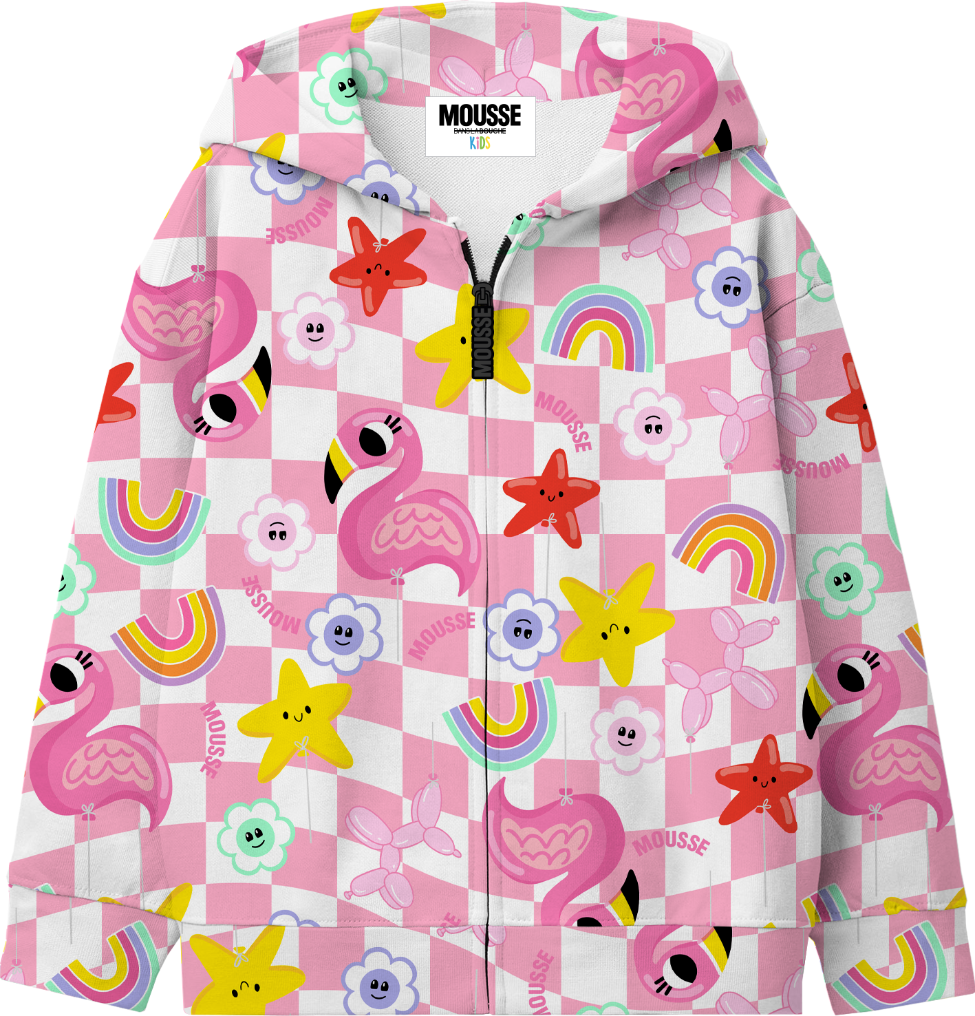 Felpa zip kawaii