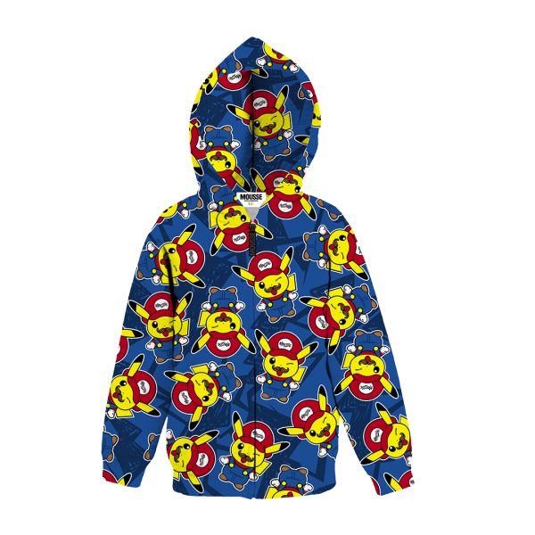 Felpa zip pikamario