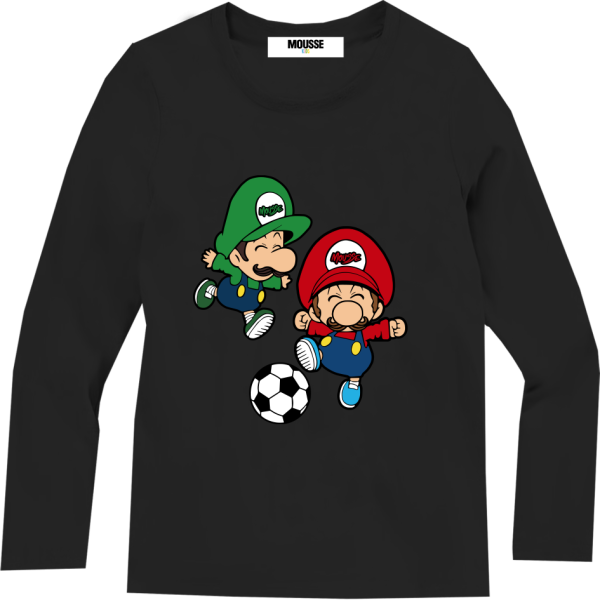T-shirt manica lunga brossoccer black
